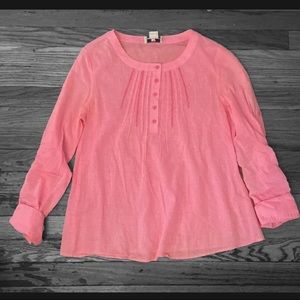 Vineyard Vines Womens Bright Fuchsia Blouse XS